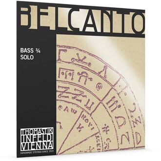 Thomastik Infeld THBC-63S contrabassnaar B-3 solo contrabassnaar B-3 solo, 4/4-3/4, synthetic core, chrome wound