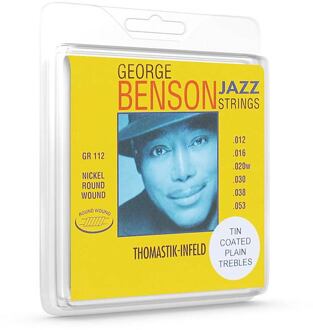 Thomastik Infeld THGR-112T snarenset voor elektrisch gitaar snarenset voor elektrisch gitaar, nickel roundwound, 012-016-020-030-038-053, tinplated trebles