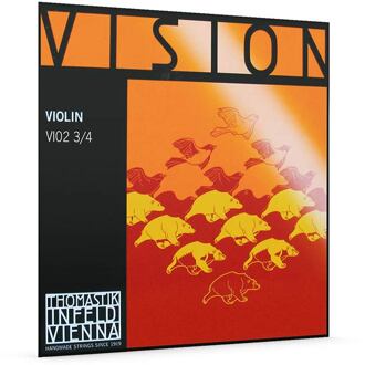 Thomastik Infeld VI-02-34 vioolsnaar A-2 3/4 vioolsnaar A-2 3/4, synthetic core, aluminium