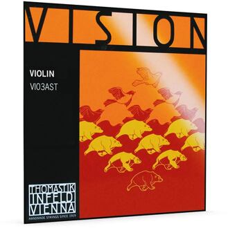 Thomastik Infeld VI-03A-ST vioolsnaar D-3 4/4 vioolsnaar D-3 4/4, heavy, synthetic core, puur silversteel
