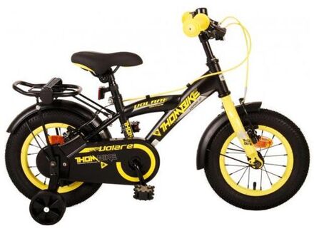 Thombike Kinderfiets - Jongens - 12 inch - Zwart Geel - Twee Handremmen