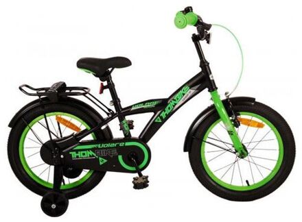 Thombike Kinderfiets - Jongens - 16 inch - Zwart Groen