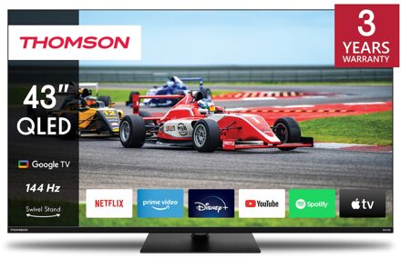 Thomson 43QG7C14 - 43 inch - QLED TV Zwart
