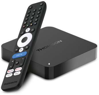 Thomson Streaming Box Google TV TV accessoire Zwart