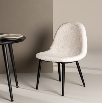 Thor kinderstoel teddy wit