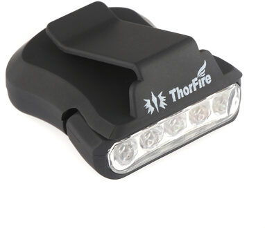 ThorFire 5 LED Koplamp Cap Licht 90 Graden Draaibare Clip-on Hoed Licht Handen Gratis Heldere Hoofdlamp Lanterna camping Fietsen