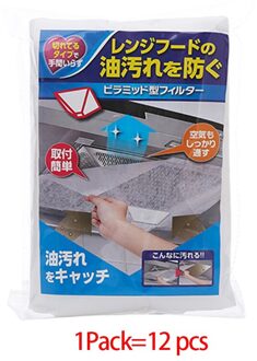 Thours 43Cm * 45Cm Keuken Olie Sticker Afzuigkap Oliefilter Papier Vochtbestendige Transparante Olie-absorberend Papier Sticker 12stk