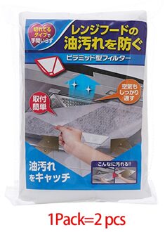 Thours 43Cm * 45Cm Keuken Olie Sticker Afzuigkap Oliefilter Papier Vochtbestendige Transparante Olie-absorberend Papier Sticker 2stk