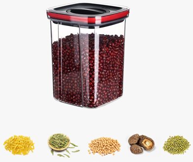 Thours Voedsel Container Plastic Keuken Koelkast Noodle Box Multigrain Opslagtank Houden Verse Transparant Verzegelde Blikken 1300ml