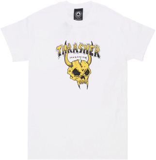 Thrasher Barbarian Tee - Streetwear Collectie Thrasher , White , Heren - Xl,L