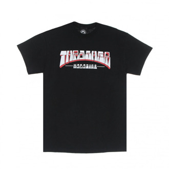 Thrasher Firme Logo Tee - Zwart Streetwear Thrasher , Black , Heren - Xl,L,M,S