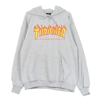 Thrasher Flame hoodie Thrasher , Gray , Heren - Xl,L,M,S