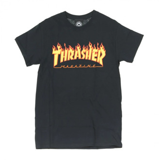 Thrasher Flame T -shirt Thrasher , Black , Heren - Xl,L,M,S