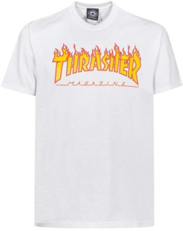 Thrasher FLAME T-SHIRT WHITE