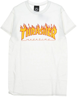 Thrasher – FLAME T-SHIRT – WHITE