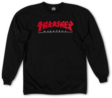 Thrasher Godzilla Crewneck Sweater Skate Heren L Zwart