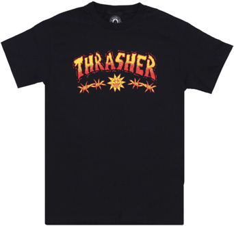 Thrasher Man Sketch Tee - Streetwear Collectie Thrasher , Black , Heren - L,S