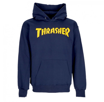 Thrasher Navy Logo Streetwear Hoodie Cover Thrasher , Blue , Heren - Xl,L,M,S