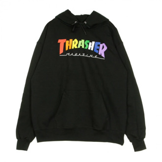 Thrasher Rainbow Mag Hoodie Thrasher , Black , Heren - Xl,L,M,S
