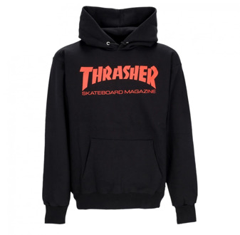 Thrasher Skatemag Hoodie Zwart/Rood Streetwear Thrasher , Black , Heren - Xl,L,M,S