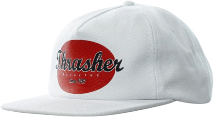 Thrasher Snapback Oval Hat Thrasher , White , Heren - ONE Size