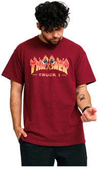 Thrasher t-shirt Thrasher , Red , Heren - S