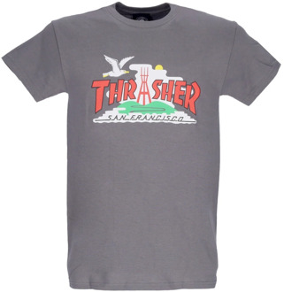 Thrasher T-Shirts Thrasher , Gray , Heren - Xl,L,M,S
