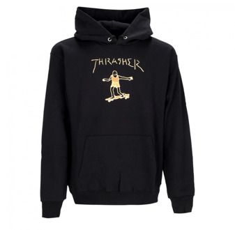 Thrasher Zwart/Bruin Gonz Hoodie Streetwear Thrasher , Black , Heren - Xl,L,M,S