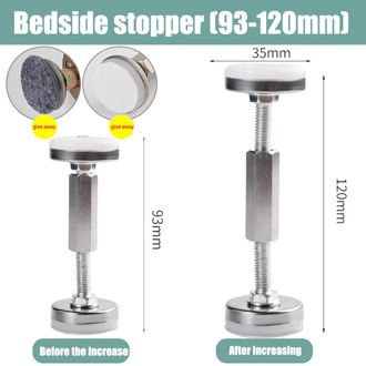 Threaded Bed Frame Adjustable Anti-shake Tool Telescopic Support for Home Room Wall SP99