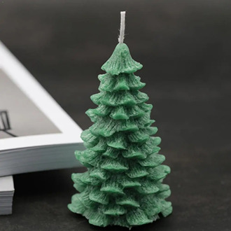 Three-dimensional Christmas Tree Candle Silicone Mold Handmade Tool 3D Soap Craft Mold