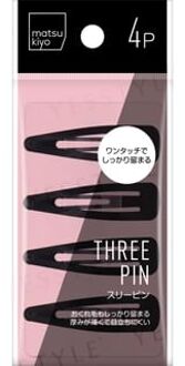 Three Pin Hair Clip 4 pcs