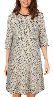 Three Quarter Sleeve Bamboo Nightdress * Actie * Versch.kleure/Patroon,Blauw,Geel - X-Small