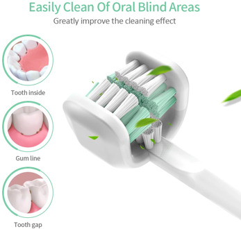 Three-Side Brush Heads For Sonic Electric Toothbrush USB Rechargeable Brush Teeth Head 3D Ultrasonic Toothbrush U-Shaped Timer