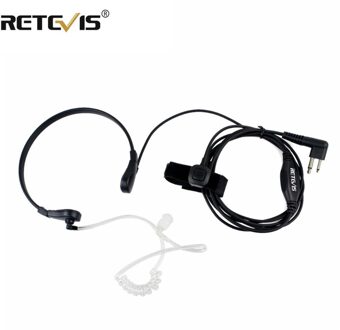 Throat Mic Oortelefoon 2PIN Ptt Headset Voor Motorola Walkie Talkie GP300 GP308 CP250 PRO1150 P040 CP040 DTR410 SV10 Accessoires