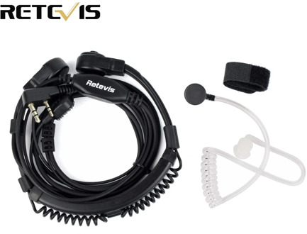 Throat Microphone Headphones For Walkie-talkie Throat Laryngophone Headset For Kenwood TYT Baofeng UV 5R UV-5R Bf-888S RT5R H777