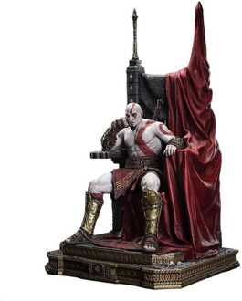 Throne Legacy God of War Series Statue 1/3 Ragnarok Young Thyself Kratos 91 cm
