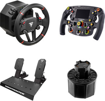Thrustmaster T598-P Direct Axial Drive Force Feedback Wheel + Quick Release Adapter voor de T818 Direct Drive-Voet + Formula Wheel add-on Ferrari SF1000 Edition Si