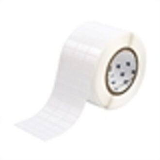 THT-5-423-10 label polyester glanzend wit 25,40 x 12,70 mm (origineel)