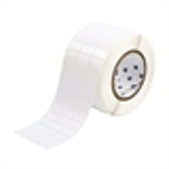 THT-5-483-10 label polyester glanzend wit 25,40 x 12,70 mm (origineel)