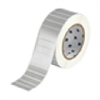 THT-53-413-3 label polyester mat zilver 50,80 x 12,70 mm (origineel)