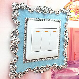 Thuis Afdekplaatje Vierkante Vorm Schakelaar Wandlamp Socket Stickers Decoratie Adesivo De Parede Schakelaar Sticker Behang BU