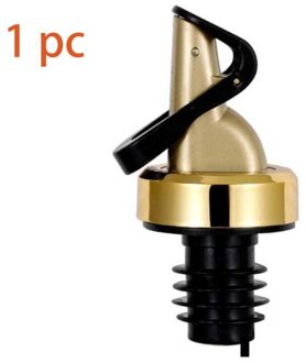 Thuis Automatische Olijfolie Spuit Liquor Dispenser Rubber Wijn Pourers Flip Top Drink Rode Wijn Stop Keuken Tool Bar Accessoire gouden 1 stk