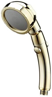 Thuis Badkamer 3 Modes Douchekop Met Stop Knop Waterbesparende Vervangbare Filter Sproeikop Badkamer Accessoires Gadgets gouden