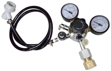 Thuis Bier Brouwen Gas Lijn Montage, 5/16 Inch Pvc Gas Koolzuur Slang, w21.8 Co2 Regulator Met Convert Adapter Voor Co2 Gas Fles