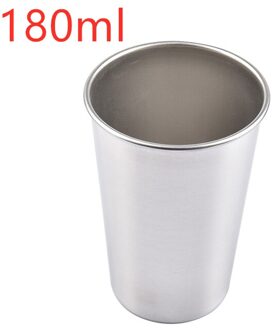 Thuis Bier Wijn Cup Koffie Tumbler Thee Melk Mokken 30/70/180/320Ml Rvs Metalen geschikt Voor Camping Picknick 180ml