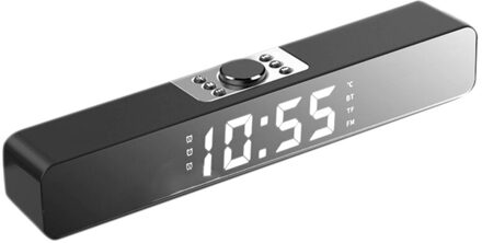 Thuis Computer Desktop Usb Subwoofer Bluetooth Speaker Mini Lange Band Alarm Draadloze Bluetooth Speaker Black