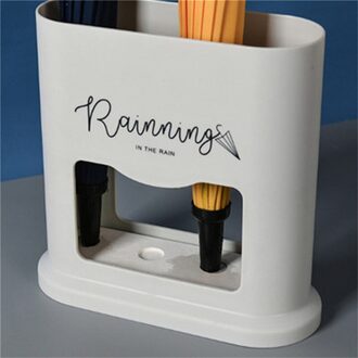 Thuis Creatieve Paraplu Rack Ovale Multifunctionele Paraplubak Rack Aftappen Kan Opslag Houder 4 Gaten Hal Hal Kantoor grijs