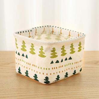 Thuis Desktop Opbergmanden Tassen Stof Mand Opvouwbare Opslag Mand Opslag Bin Kast Speelgoed Box Container Organizer groen