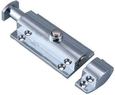 Thuis Deur Window Plastic/Zinklegering Beveiliging Slide Bolt Lock Voor Badkamer Wc Lente Klink zinc alloy