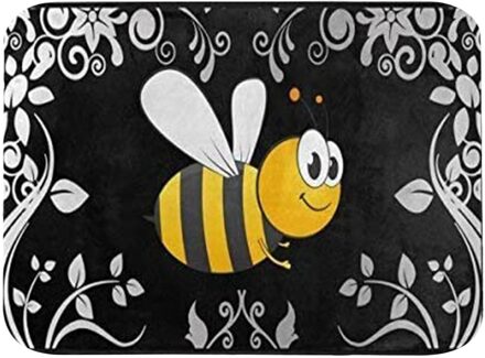 Thuis Deurmat Bee Daisy Tapijt Houtnerf Woonkamer Deurmatten Outdoor/Indoor Home Decoratie Anti-Slip Badkamer keuken Mat